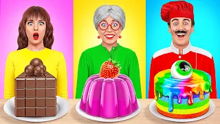 Provocare De Gătit: Eu vs. Bunica | Hack-Uri Amuzante De Mâncare Mega DO Challenge