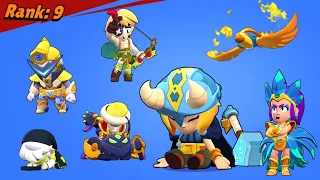 ALL BRAWLERS + ALL SKINS LOSING POSE in Brawl Stars