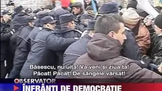 UPDATE Proteste cu imbranceli in fata Guvernului 20 DECEMBRIE 2011