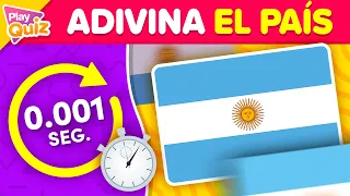 Adivina el País en 0,001 Segundo 👁️⚡🌎 | Test de Banderas | PlayQuiz Trivia