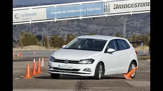 Volkswagen Polo 2018 - Maniobra de esquiva (moose test) y eslalon | km77.com