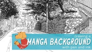 Drawing a manga style background