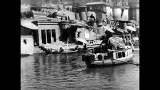 Panorama Video Of Calcutta, India From The Banks Of River Gange (1899)