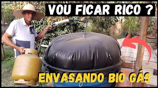 Envasar BIO GÁS Com Motor de Geladeira #sustentabilidade @TILAPIAMinhaVida