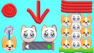 Draw Puzzle: Smash Angry Dog Levels 101 to 200 - (Save the Cat, Asmr Gameplay)