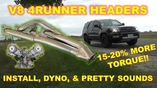 V8 4Runner Header Installation - 4th Gen 4Runner Doug Thorley Headers - THE BEAST!!!