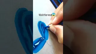 Realistic draw ||Blue balloon dog|| step by step🐶🐶 #shorts #art #youtubeshorts #drawings