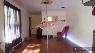 Pole dance: How to do the (upside-down) scissor split