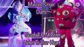 Masked Singer Duets | Seashell & Monster | Listen To Your Heart by Roxette