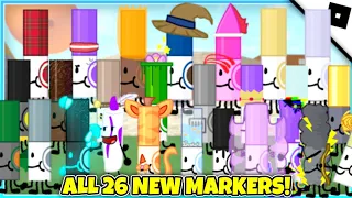 Find the Markers - How to get ALL 26 NEW MARKERS! (BADGES) [ROBLOX]