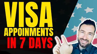 Breaking News: Fast Visa Appointments in 7 days for family, employment, and Tourist Visas!!!