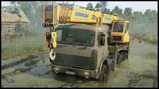 RUSSIAN ROAD! USSR TRUCK - SnowRunner