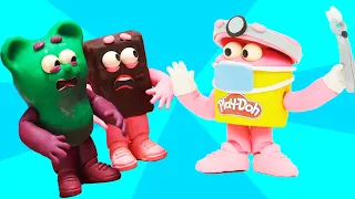 Play Doh Videos | Candy, Sweets and the Dentist! | Stop Motion | The Play-Doh Show