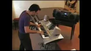 Scooter One + Eiffel 65 Blue + Snap Rhythm is a Dancer + Darude Sandstorm - keyboard piano FLO LIVE