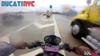 Moist and Mysterious - butter cooked Rainy Motorcycle Ride, Major Deegan and BQE v1315