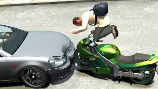 GTA 4 - Motorcycle Crashes Vol. 12 (Euphoria Physics)