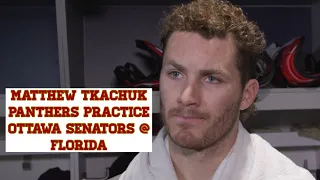 Matthew Tkachuk, Panthers Practice Before ‘Tkachuk Bowl’ vs. Senators (Feb 19, 2024)