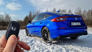 Honda Civic 2.0 i-MMD e:HEV 184 TEST POV Drive & Walkaround [4k]