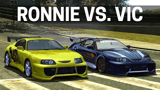 NFS Most Wanted - RONNIE vs. VIC Full Race