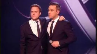 OLLY MURS AND ROBBIE WILLIAMS ON X FACTOR SINGING ANGELS