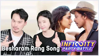 (Eng subs) BESHARAM RANG Song REACTION by Korean Actor and Actress!! | PATHAAN | Shah Rukh Khan