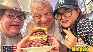 New York City Food Tour, Iconic Pastrami sandwich at Katz’s Deli