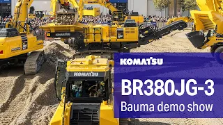 BR380JG-3 Mobile Crusher - Komatsu demo show at bauma 2022