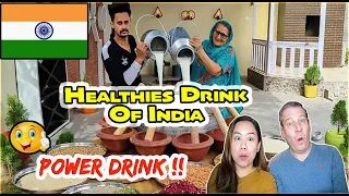 Healthies Drink Of India | 🥛🥛🥛Power Drink | Street Drink | Veg Village Food | First REACTION !