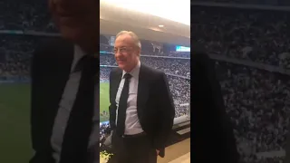 Real Madrid, Florentino Perez react to real Madrid goal