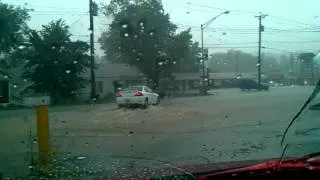 Low rider driving through a lake?