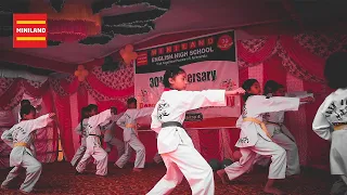 Taekwondo Performance by Students| Miniland Parents Day 2079 |