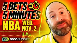 5 Best NBA Bets In 5 Minutes | Wednesday 11/2/22 NBA Picks & Predictions