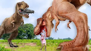 Most Dramatic T-rex Dinosaur Hunting | Jurassic Park Fan-Made Film | Dinosaur Movie | @Ms. Sandy