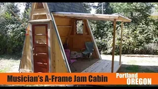 Portland, OR A-frame Cabin Doubles as a Musician's Jam Stage