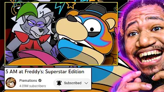 Piemations 5 AM at Freddy's: Superstar Edition (REACTION!!)