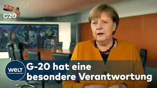 G20-GIPFEL: Merkel - "Wollen zwei Milliarden Impfdosen bis Ende 2021 verteilen"