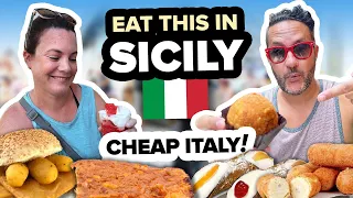 $20 Sicilian Street Food Tour in PALERMO Italy 🤤 OMG! The Best Food to Eat in Sicily