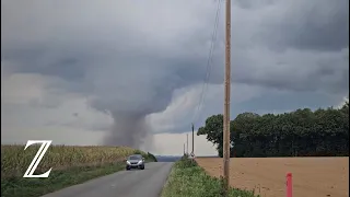 Tornado zieht über Nordwesten Frankreichs hinweg