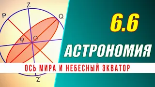 Астрономия: 06.6 Ось мира и небесный экватор