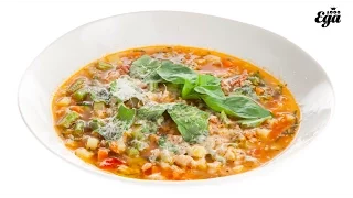 Минестроне — овощной суп из Италии. Классический рецепт