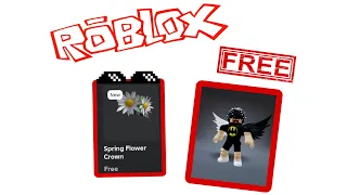 Spring Flower Crown 👑 FREE ITEM 🤑 || Roblox Free Items