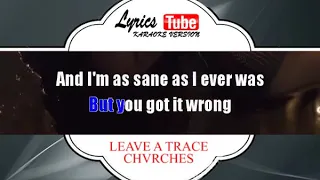 Karaoke Music CHVRCHES - LEAVE A TRACE