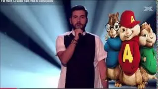 Alvin & chipmunks vs Andrea Faustini sings Michael Jackson's Earth Song  The X Factor UK 2014