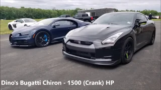 Bugatti Chiron vs R35 GTR