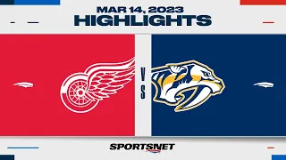 NHL Highlights | Red Wings vs. Predators - March 14, 2023