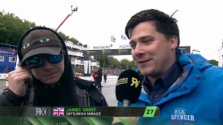 Rupert Grint and his brother James interviewed at the Rallycross Championship