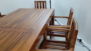 Impresionante conjunto en madera teca - Muebles Jardín