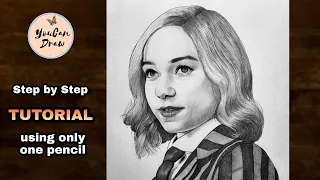 How to draw Enid Sinclair | Netflix Wednesday Addams Family | YouCanDraw