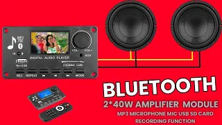 Bluetooth usb mp3 fm with stereo 2*40 watt amplifier module |