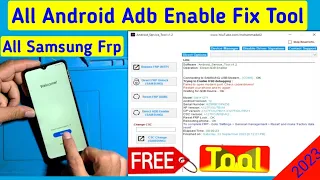 Samsung Frp Bypass 2023 Adb Enable Fix | Samsung Frp Remove Android 12/13 New Security | One Click